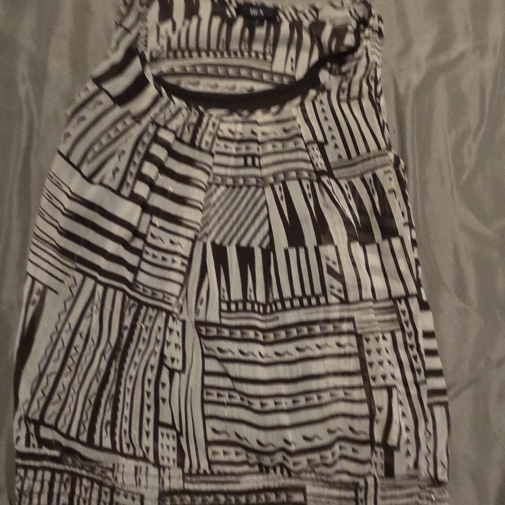 BCX-Brown and White Patterned Women's Skirt - Picture 4 of 8